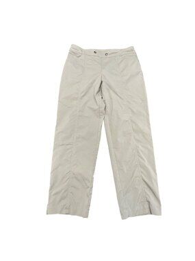 Chico's Pants Size 1 M Olive Green Casual Pants Pullon Ankle Stretch